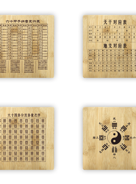 竹打爻工具八卦九宫地盘天干地支