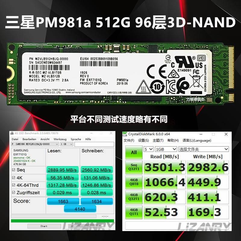 PM981A PM9A1 128 256 512G 1TB 2TBM2 PCIE NVME固态硬盘询价为-图2