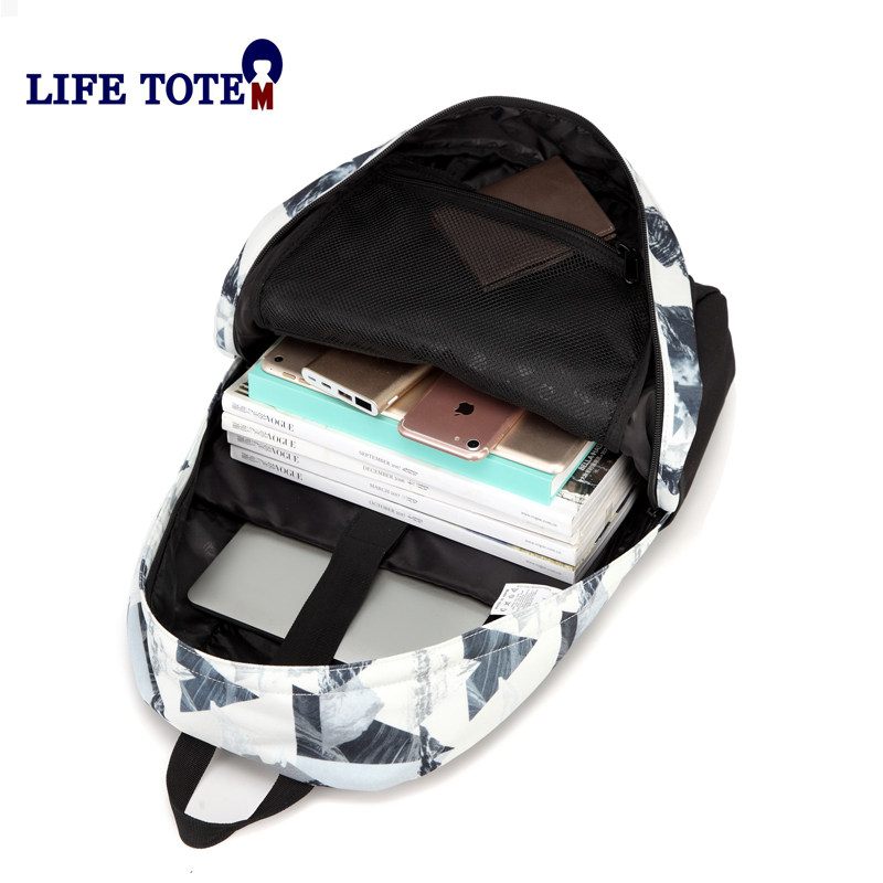 life totem女韩版大容量男双肩包 lifetotem双肩背包