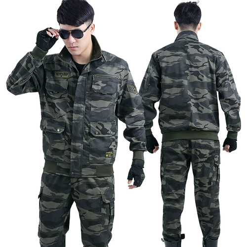 Хлопковый комплект для работы, износостойкая униформа, защита от ожогов