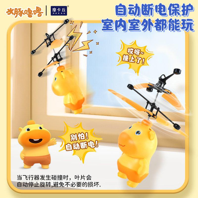 水豚噜噜感应飞行器儿童玩具遥控飞机男孩女孩宝宝电动悬浮直升机,淘宝优惠券,粉丝福利购,淘宝优惠卷