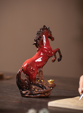 客厅开业礼物马摆件中国大陆招财