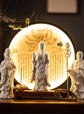 婆娑三圣释迦摩尼观音地藏