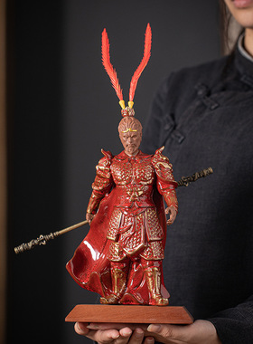 黑神话悟空金箍棒齐天大圣陶瓷雕塑客厅玄关桌面手办装饰斗战胜佛