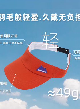 可架墨镜空顶帽男友户外运动遮阳