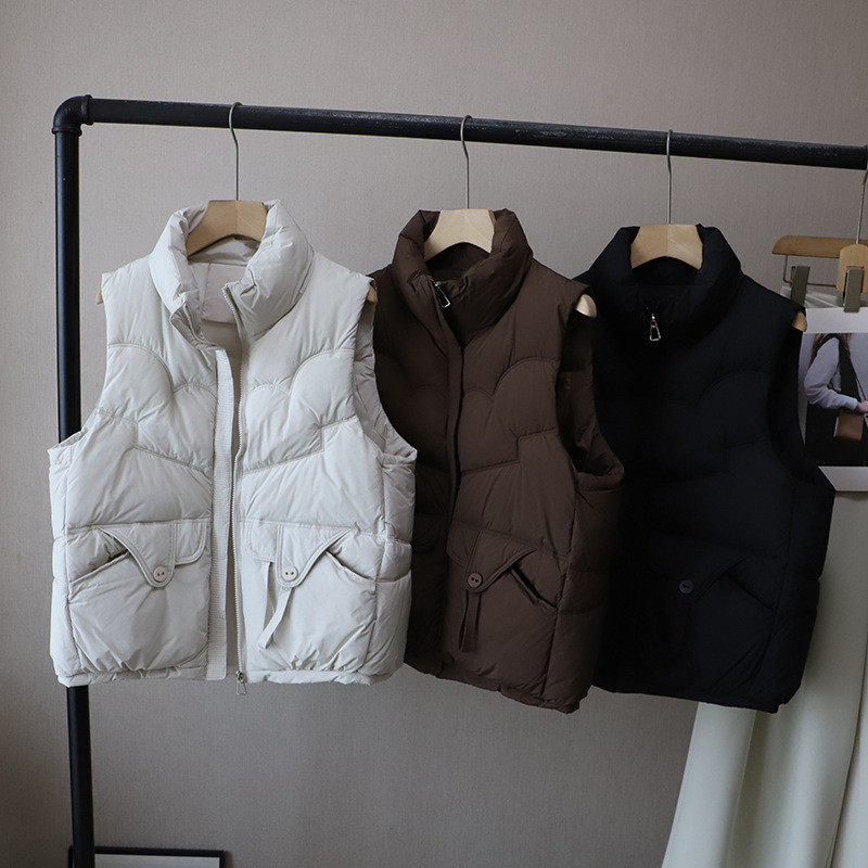 2026冬季新款韩版立领棉服马甲女宽松显瘦百搭背心外套,淘宝优惠券,粉丝福利购,淘宝优惠卷