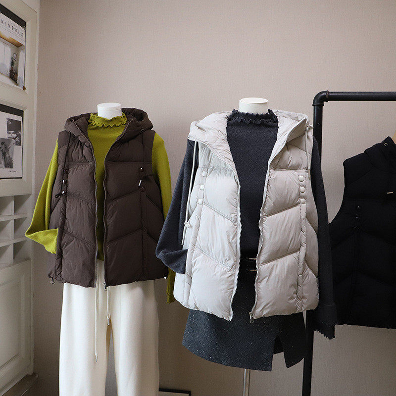 2026秋冬新款韩版宽松休闲百搭连帽棉衣马甲坎肩外套女,淘宝优惠券,粉丝福利购,淘宝优惠卷