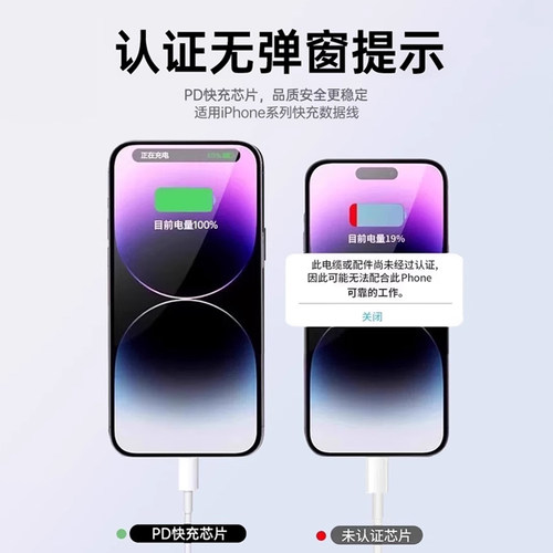 【官方正品】PD30W适用苹果充电线iphone14数据线17air快充线16promax手机1312ipad11正品8plus原装2米15 - 图2