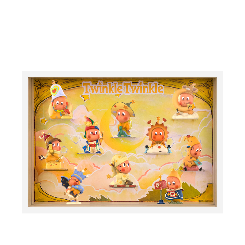 适用泡泡玛特星星人盲盒1234代手办场景收纳柜展示盒周边桌面摆件 - 图3