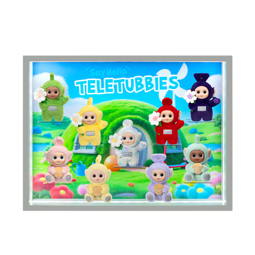 适用泡泡玛特天线宝宝系列说你好手办盲盒玩具毛绒收纳场景展示盒 - 图3