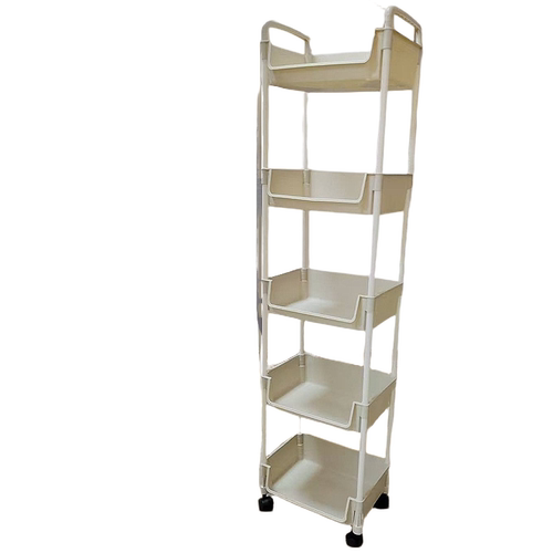 置物架落地书本架小推车厨房浴室移动零食卫生间多层收纳储物架 - 图3