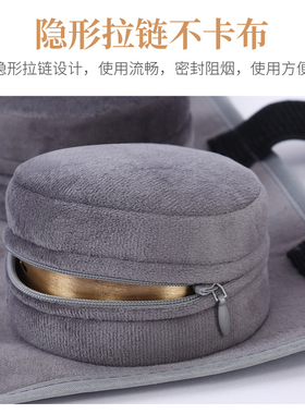 竖三联无烟艾灸盒随身灸家用宫寒热敷腰腹督脉龙骨艾灸盒温灸盒
