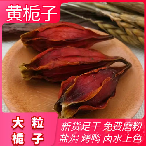 黄栀子红栀子山枝子果野生上色着色香料大全500g包邮卤料配方 - 图0