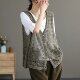 Summer Hollow Knitted Vest ວັນນະຄະດີ Retro