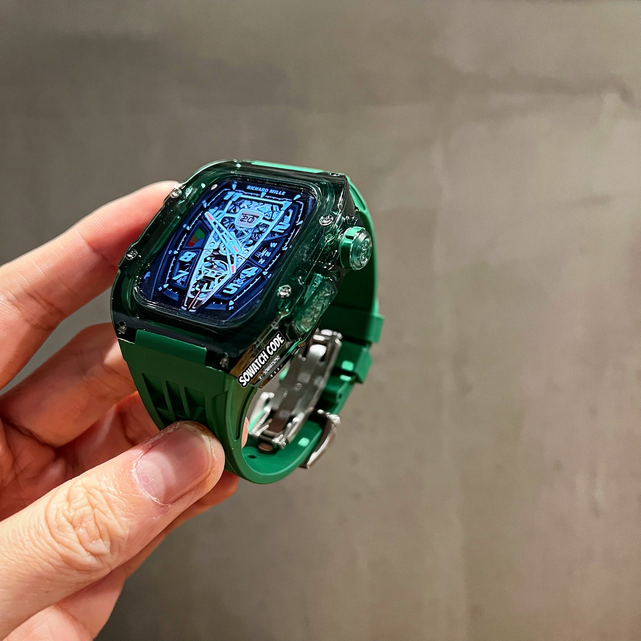 sowatchcode小红书同款适用苹果改装表带iwatch9冰块透明Applewat - 图2