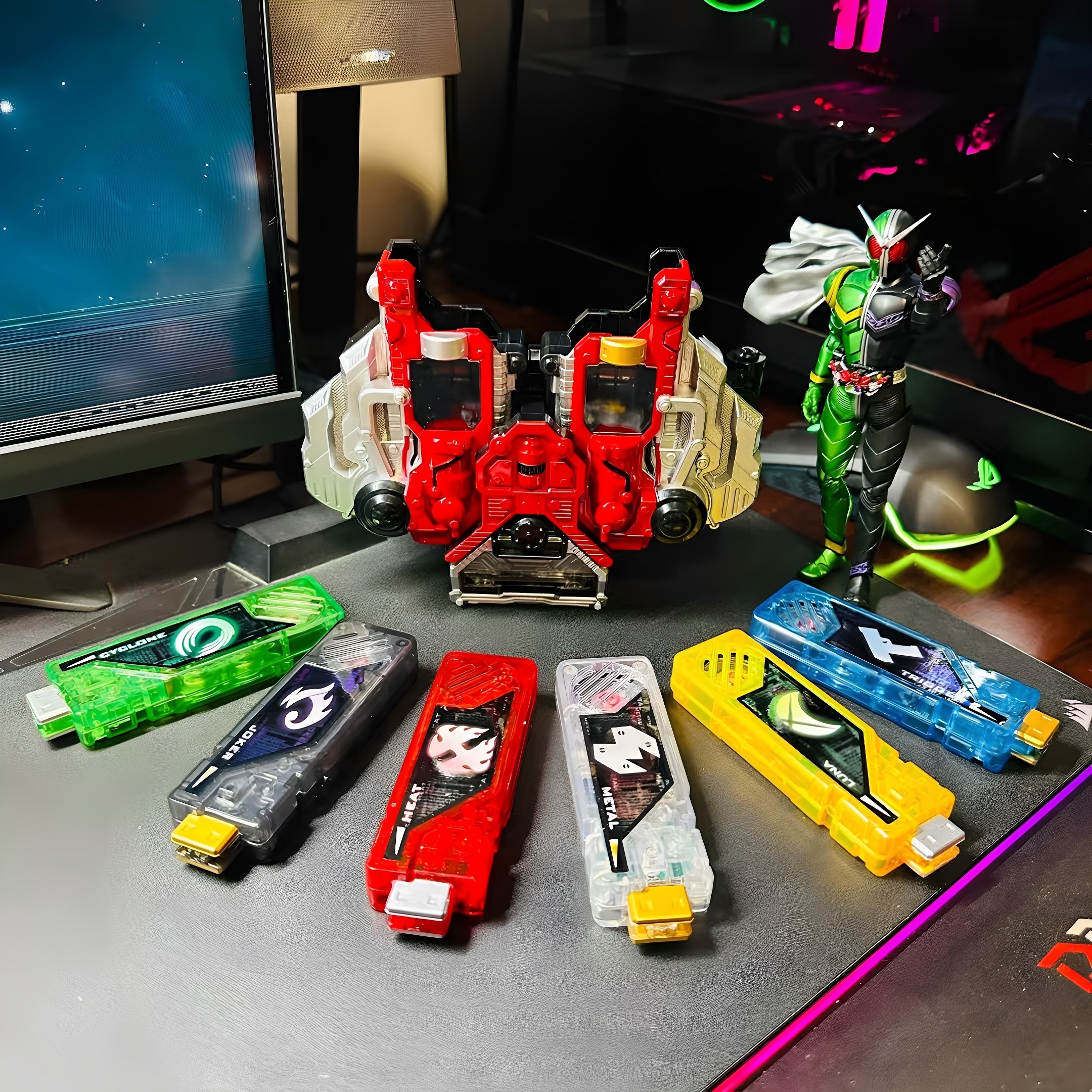 国产日语假面骑士W双活扣DX驱动器变身腰带可联动记忆体王牌疾风,淘宝优惠券,粉丝福利购,淘宝优惠卷