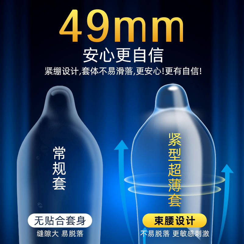 倍力乐避孕套小号49mm超紧特小号29mm安全套45紧绷型超薄20男用tt - 图0