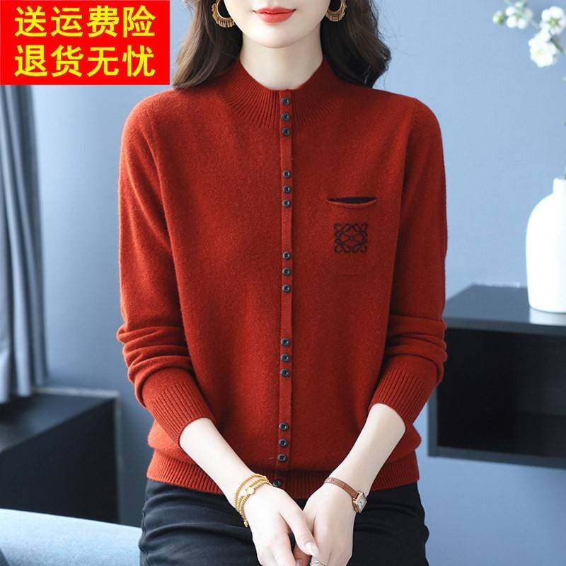 高端时尚新品100%纯羊绒女半高领毛衣套头宽松上衣秋冬羊毛打底衫,淘宝优惠券,粉丝福利购,淘宝优惠卷
