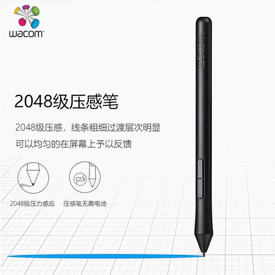 Lápiz sensible a la presión para tableta wacom672/472 pintado a mano