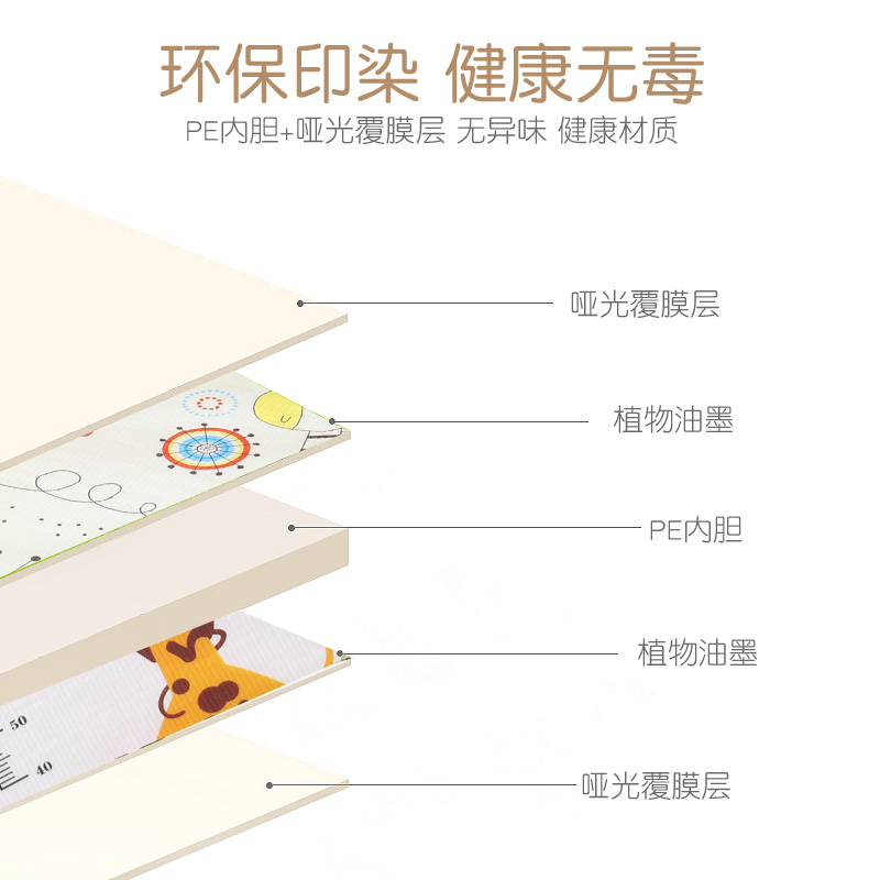 爬行垫加厚整张拼接可折叠地垫子 竞优爬行垫