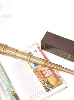 印度黄铜望远镜加勒比海盗装饰品