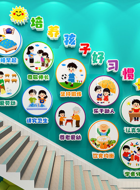 幼儿园文明礼仪墙贴画