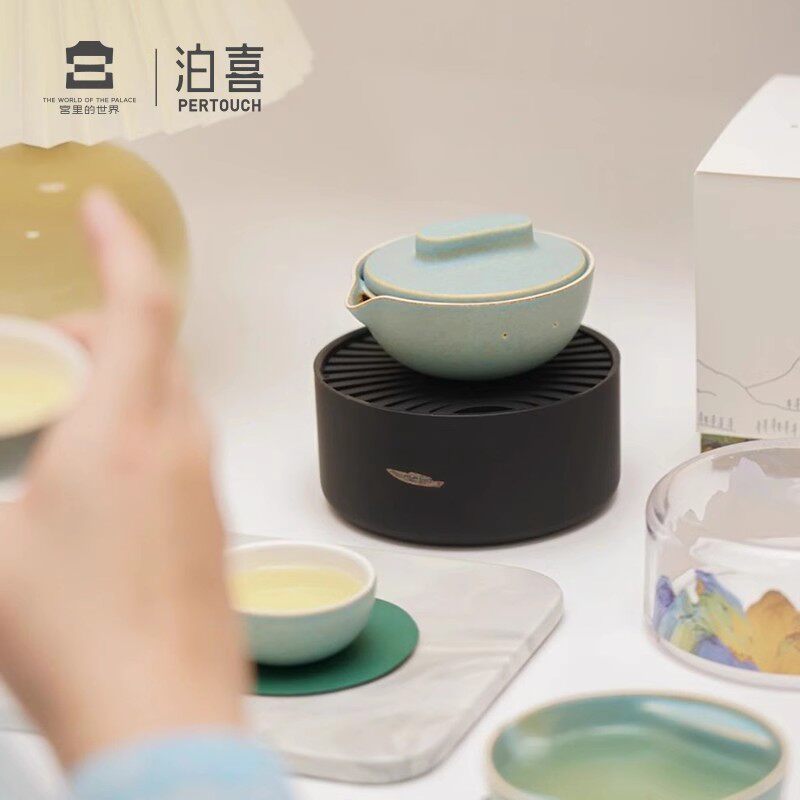 Travel portable Boxi Qianli Jiangshan Kungfu tea set