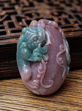 貔貅男玉髓古玩七彩如意高档玉髓