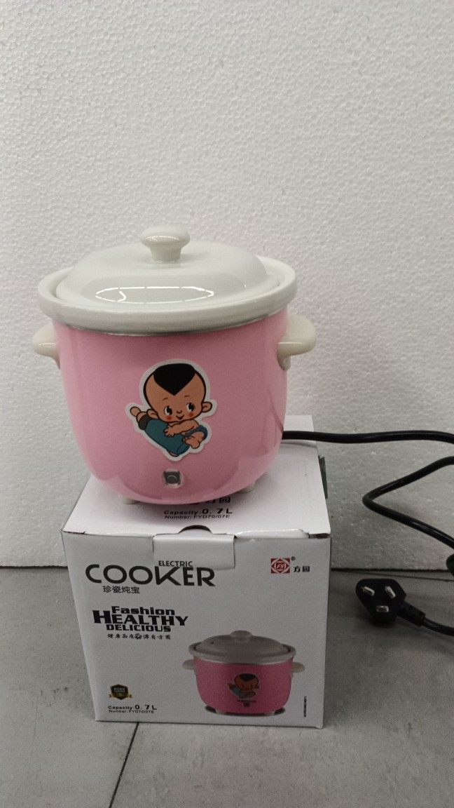 方圆电炖锅0.7L 白瓷炖煲 宝宝煮粥炖盅 BB煲陶瓷炖锅包邮,淘宝优惠券,粉丝福利购,淘宝优惠卷