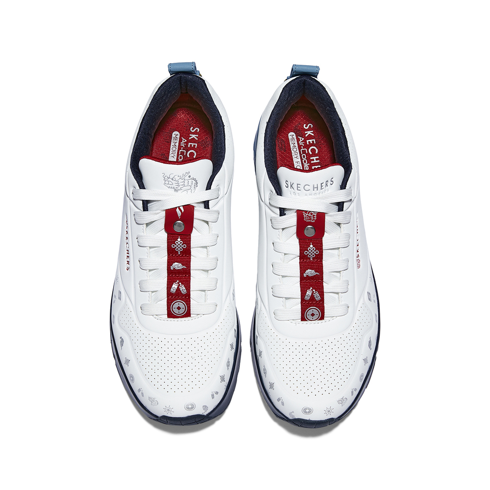 SKECHERS斯凯奇2023男子STREET系列时尚绑带休闲鞋STREET183999-W - 图3