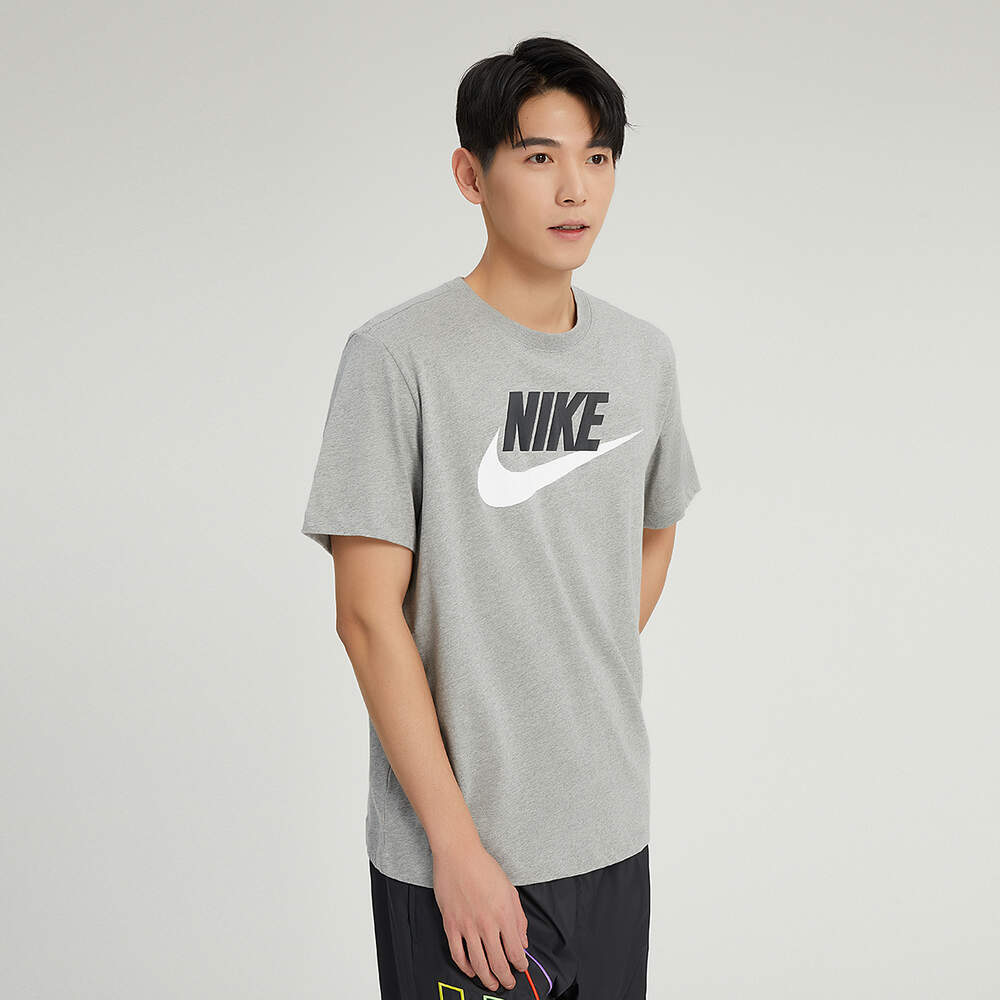 nike耐克2024年夏季新款男子运动休闲印花logo短袖T恤AR5005-063 - 图0