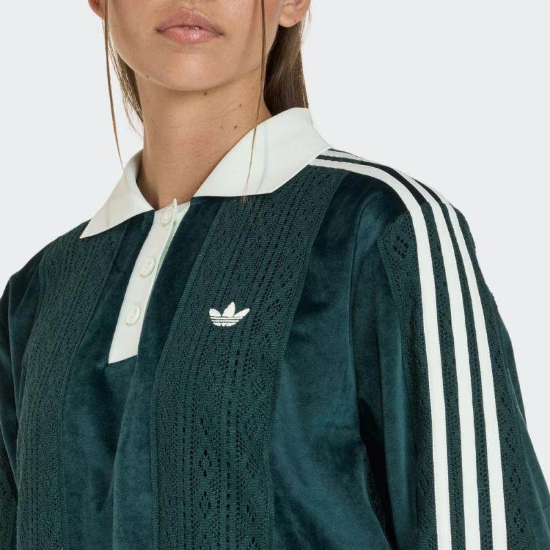 adidas阿迪达斯三叶草女子复古运动休闲POLO衫长袖T恤KS7796,淘宝优惠券,粉丝福利购,淘宝优惠卷