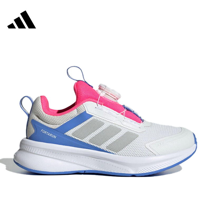 adidas阿迪达斯小童FortaRun 4.运动训练跑步鞋HP3586 - 图0