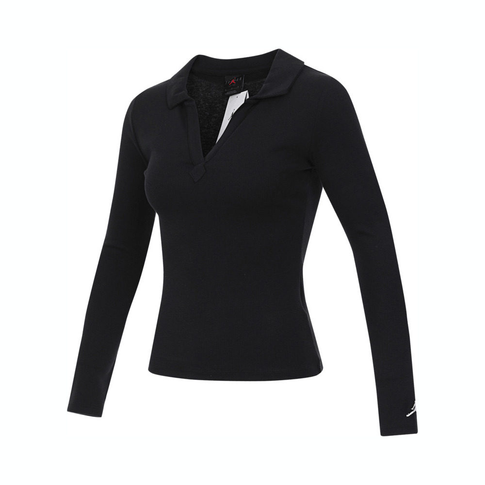 NIKE耐克女子AS W J LS KNIT TOP HO 2长袖T恤FV7192-010,淘宝优惠券,粉丝福利购,淘宝优惠卷