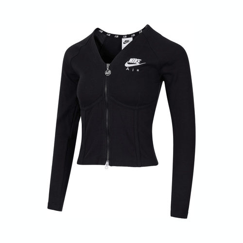 NIKE耐克女子Women's Long-Sleeve Zip Top运动长T恤FD2377-010 - 图0