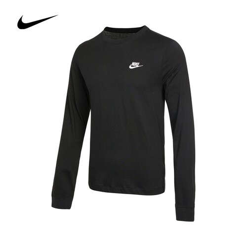 Nike耐克男装运动休闲长袖T恤圆领卫衣套头衫AR5194-010 - 图0