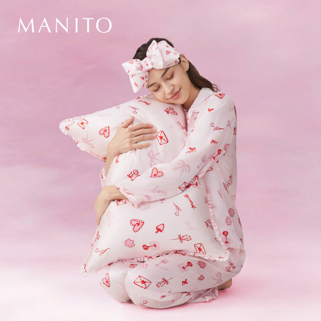 Manitou Love Notes Mulberry Silk Eye Mask ຜ້າໝອນຜ້າໄໝ Mulberry