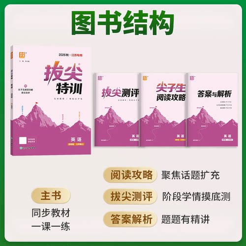2026秋新版小学拔尖特训一年级二年级三下册数学苏教版四年级五六年级上册英语译林外研语文人教北师版同步练习必刷题课时提优作业 - 图0