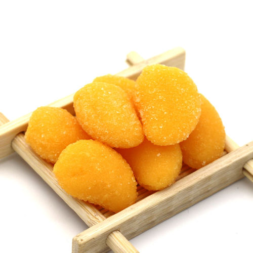 汇福园芒果味果汁软糖500g1斤/70颗结婚喜糖水果休闲零食剥皮糖果 - 图0