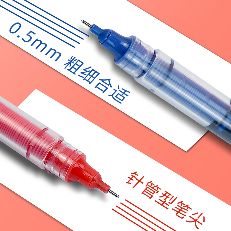点石走珠君自控墨走珠笔直液式速干笔文具手账笔0.5mm套装彩色中性笔黑色做笔记学生用刷题笔红笔复古色904