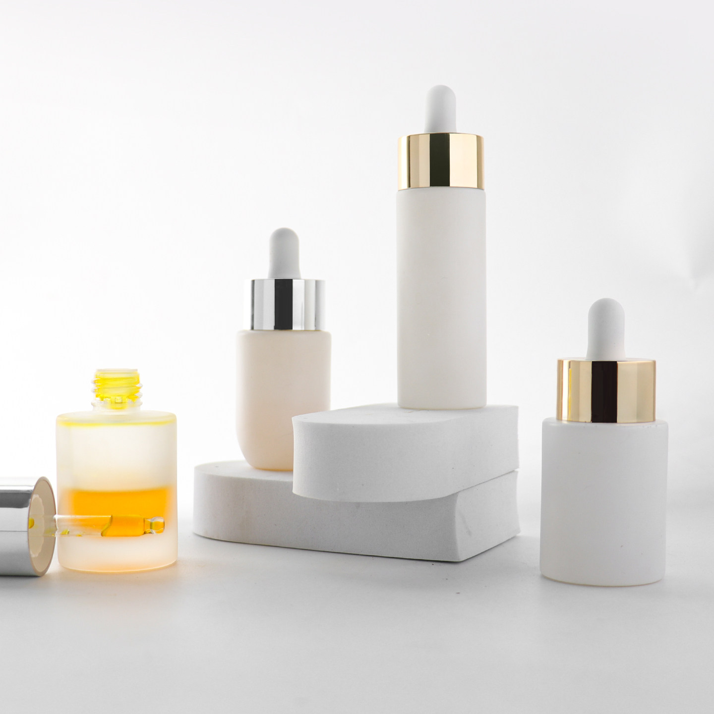 HOPECK电镀双层PP胶帽滴管盖喷白模制玻璃瓶18牙精油分装瓶精油瓶,淘宝优惠券,粉丝福利购,淘宝优惠卷