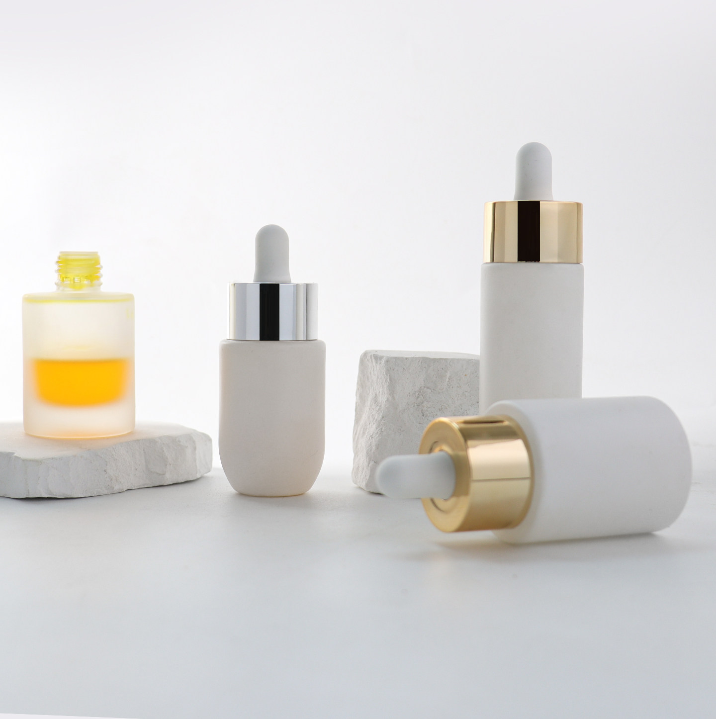 HOPECK电镀双层PP胶帽滴管盖喷白模制玻璃瓶18牙精油分装瓶精油瓶,淘宝优惠券,粉丝福利购,淘宝优惠卷