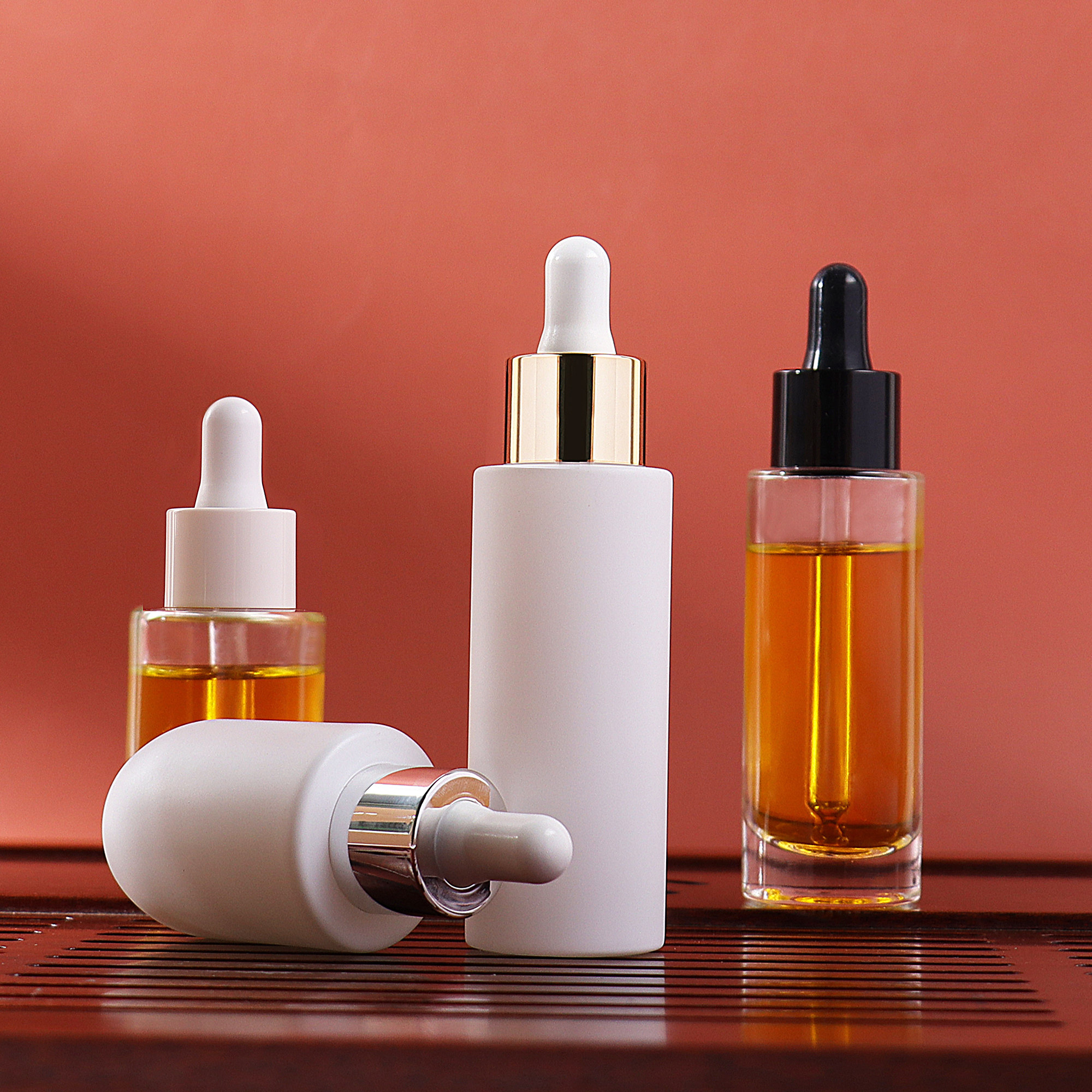 HOPECK胶帽双层滴管盖透明喷白U型模制玻璃瓶18牙20-30ml精油瓶,淘宝优惠券,粉丝福利购,淘宝优惠卷