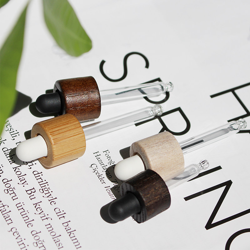 HOPECK天然竹木胶帽滴管盖管制玻璃瓶13牙5-15ml粉底液瓶精油瓶,淘宝优惠券,粉丝福利购,淘宝优惠卷