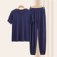 Summer plus size men's modal loungewear suit
