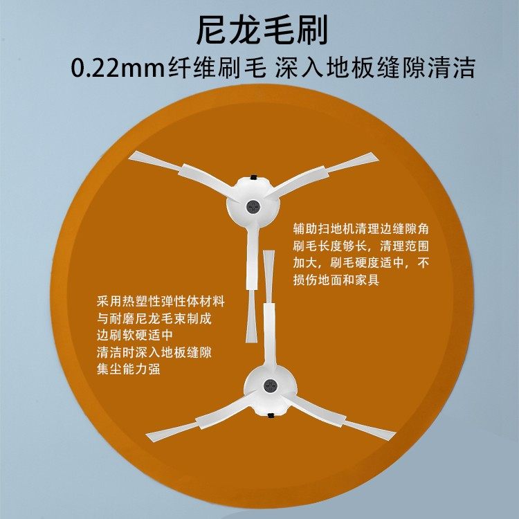 适配小米家扫拖机器人3配件滚刷MJST1S/C104边刷水洗过滤网拖抹布,淘宝优惠券,粉丝福利购,淘宝优惠卷