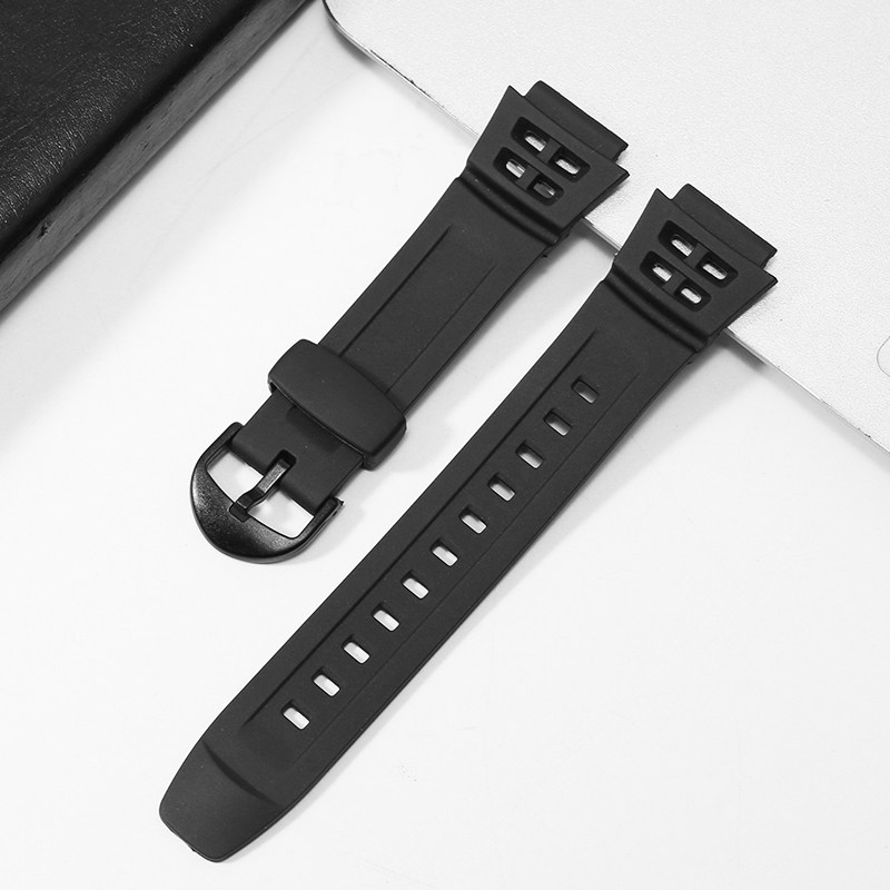 适配卡西欧AQ-S800W/810手表带 AW-80/AW-82/AE-1200WH硅胶手表带 - 图0