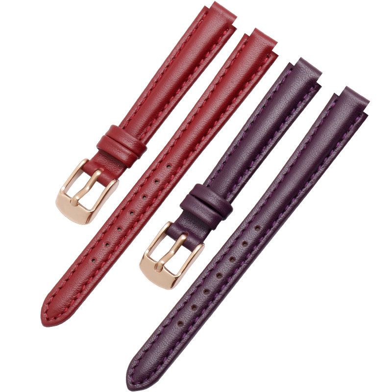 恩玺真皮适配卡西欧she 4029表带 恩玺配件