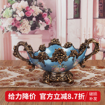 Creative Eu Style Tea Table Fashion Dry Fruit Pan Resin Living Room Home Decoration Goods Wedding Gift Modern Tea Table