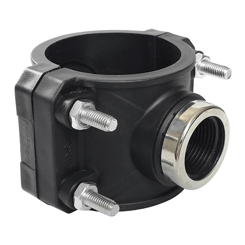 PE黑管鞍座4分6分1寸免热熔速接三通32/PVC管/63/125/160打孔三通,淘宝优惠券,粉丝福利购,淘宝优惠卷